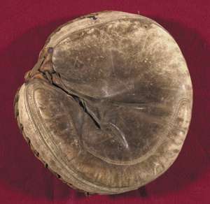 Early 1900's Crescent Catchers Mitt Front